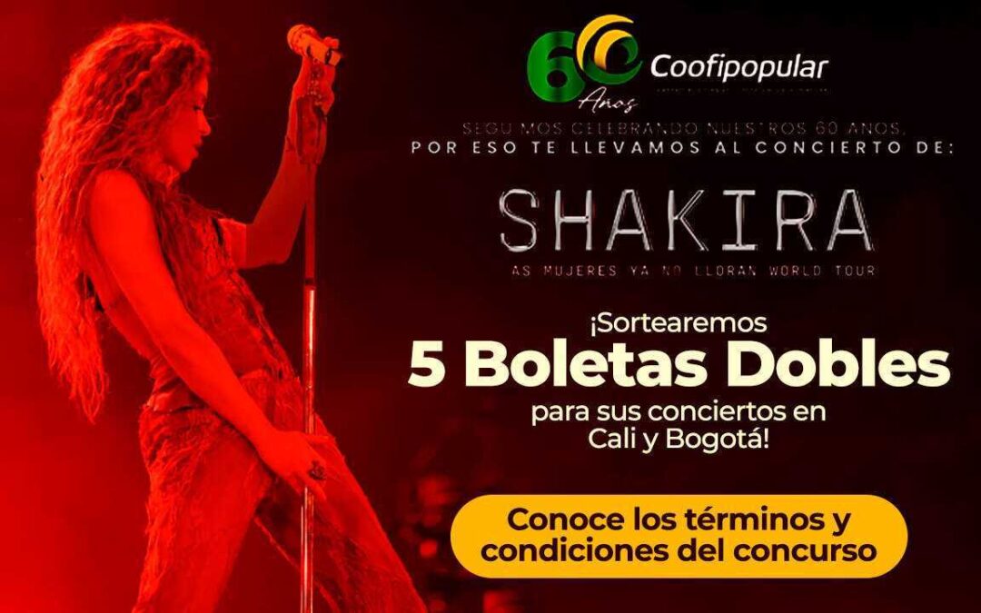 ¡Coofipopular te lleva al concierto de SHAKIRA! 🎤